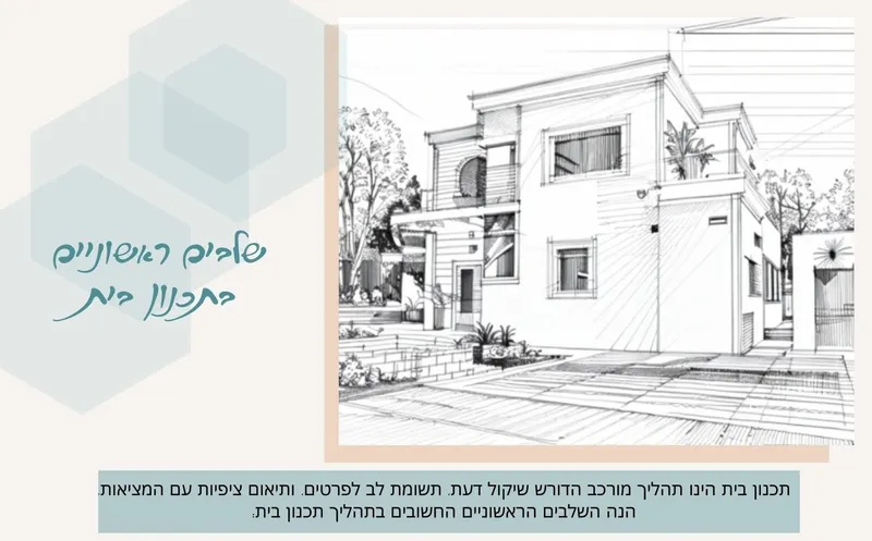 שלבים ראשוניים בתכנון בית